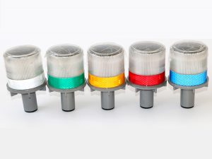 Solar Pc Led Barricade Rechargeable Beacon Traffic Warning Light Cone Light