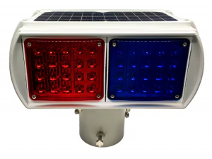 Strobe light for emergency vehicles solar warning light